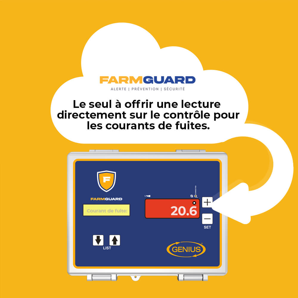Le Farmguard démontrant son affichage numérique